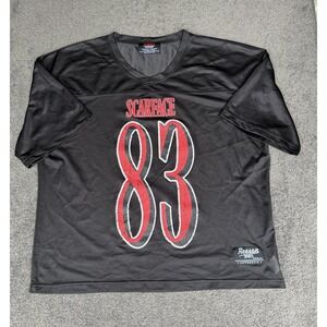 Reason Scarface 83 Tony Montana Football Jersey Black Mesh Mens Large SF-206